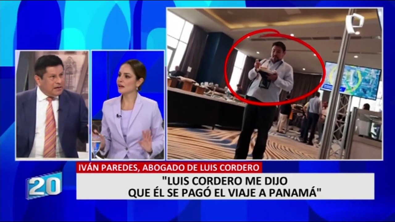 Abogado de Luis Cordero señala que congresista fue a evento de Panamá con su propio dinero