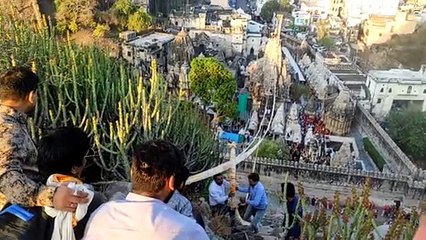 Video...एकलिंगनाथ मंदिर पर विभिन्न समाजों ने चढ़ाई ध्वजाएं