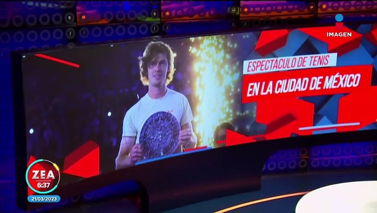 Andrey Rublev y Daniil Medvedev jugaron un partido de exhibición en la Plaza de Toros México