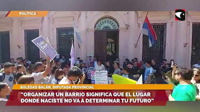 La diputada provincial Soledad Balán subrayó el trabajo y organización que nace de los barrios populares para lograr mejoras en la calidad de vida de la gente