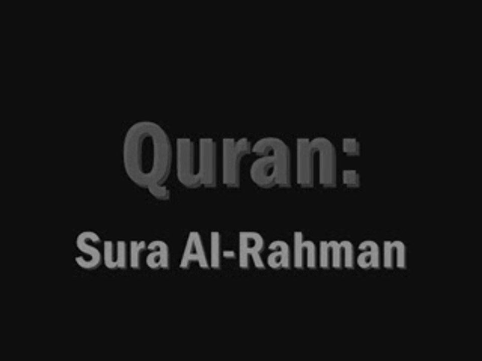 Video Sourate_55_Ar-Rahman -