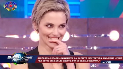 Selvaggia Lucarelli commenta la battuta inopportuna di Claudio Lippi in diretta  ''Ha detto cose mol