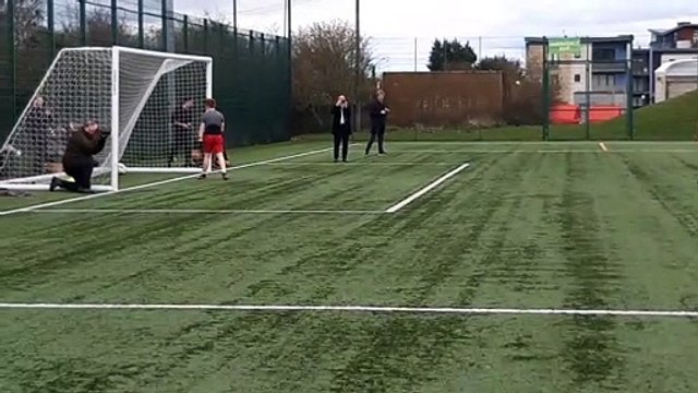 SNP leadership candidate Humza Yousaf visits Edinburgh's Spartans Community Football Academy - and takes to the pitch with some of the students.