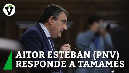 Aitor Esteban a Tamames: "Nuestro partido no puede votar a un veleta partidista"