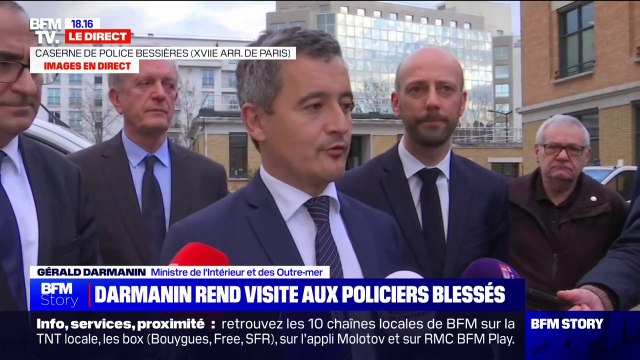 Gérald Darmanin rappelle que plus de 300 policiers et gendarmes ont été blessés depuis le début des manifestations contre la réforme des retraites