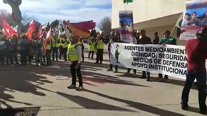 Movilización de los trabajadores del operativo de incendios forestales