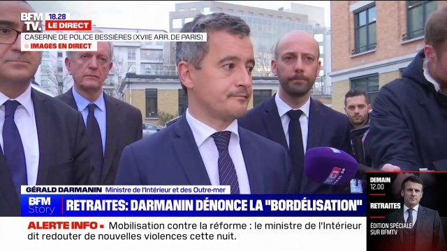 Gérald Darmanin: Tant que les manifestations ne sont pas déclarées, le préfet de police ne laissera pas faire le désordre