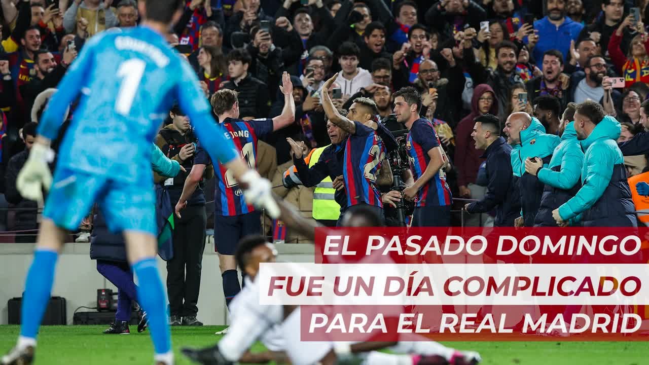 BARCELONA 2- REAL MADRID 1 | El GESTO de TCHOUAMENI con los jugadores CULÉS al terminar EL CLÁSICO | AS