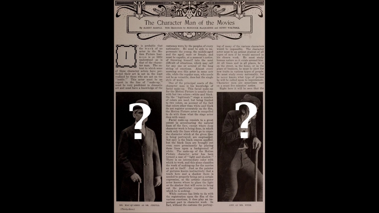 Dr Jekyll and Mr Hyde with Murdock MacQuarrie