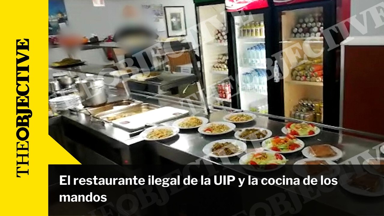 El restaurante ilegal de la UIP y la cocina de los mandos