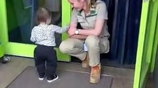 Little Girl Uses Cuteness to Break Back into the Zoo -- ViralHog