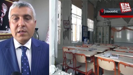 Osmaniye'deki 122 yıllık tarihi Yediocak İlkokulu depremde hasar gördü
