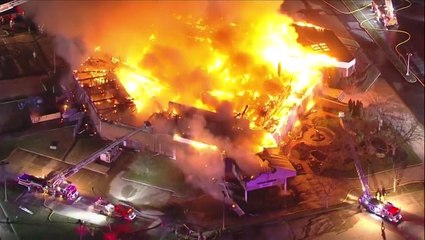 Download Video: New Jersey church engulfed in flames after massive fire breaks out