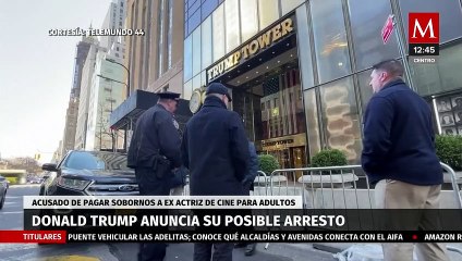 Se preparan para protestas en NY, tras anuncio de arresto de Donald Trump