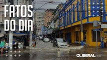 Em Belém, maré alta provoca alagamentos no Ver-o-Peso