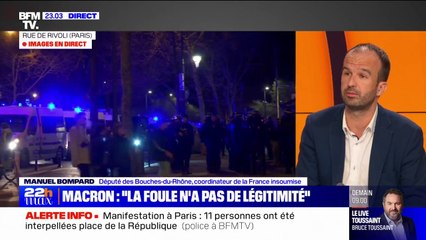 Manuel Bompard: "Plutôt que de jeter des barils d'essence sur le feu, le président de la République ferait mieux d'essayer d'écouter"