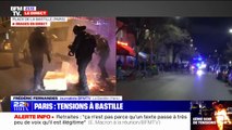 Paris: les forces de l'ordre cherchent à faire évacuer les manifestants présents place de la Bastille