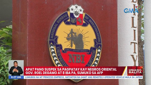 Apat pang suspek sa pagpatay kay Negros Oriental Gov. Roel Degamo at iba pa, sumuko sa AFP | UB