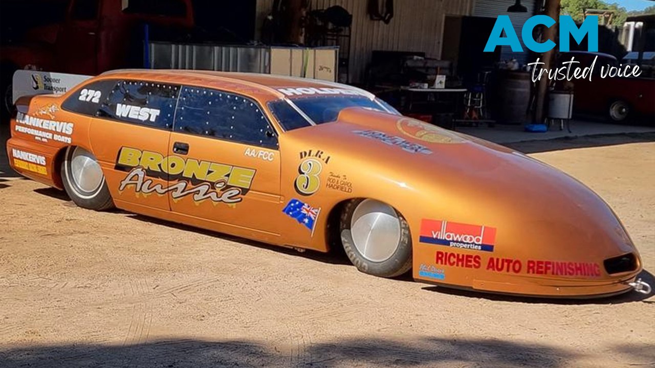 Piston-driven car, the Bronze Aussie, a show of force on the dyno