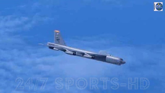 Dramatic Moment: Russian SU-35 fighter jet intercepts two US B-52 nuclear bombers over Baltic Sea days after downing of American Reaper drone