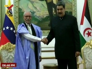 Jefe de Estado sostiene reunión de trabajo con el Pdte. de la República Árabe Saharaui Democrática