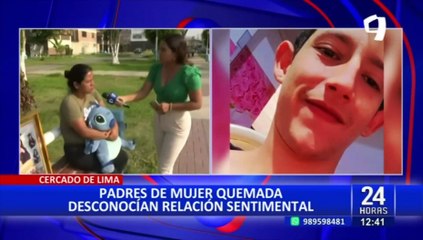 Madre de joven quemada en la plaza Dos de Mayo: "No me dan aliento de vida para mi hija"