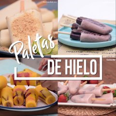 Paletas de hielo caseras para refrescarte