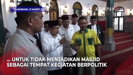 Tanggapan Jusuf Kalla Tentang Masjid Dijadikan Tempat Berpolitik