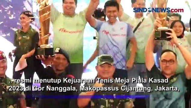 Jenderal Dudung Berharap Atlet Berprestasi Lahir dari Kejuaraan Tenis Meja Piala Kasad 2023