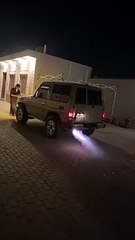 Shooting flame  of exhaust like gun  fire