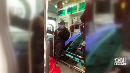 Ambulans hasta taşırken haczedildi