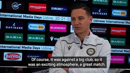 Download Video: Udinese's Thauvin and Silvestri not dreaming of Europe just yet despite win over Milan