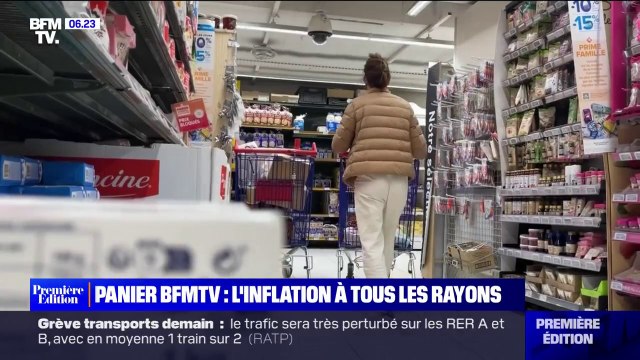 Panier BFMTV: l'inflation à tous les rayons pour ce mois de mars