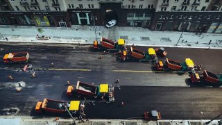 Time Lapse Road Construction in Russia