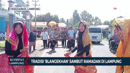 Tradisi Blangekhan Sambut Ramadan di Lampung