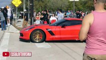 Supercars Leaving Car Meet- Dodge Demon- Ferrari 488- Huracan- Porsche GT3- McLaren 720s