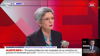 Sandrine Rousseau s'inquiète de l'avenir des jeunes: "Pour faire de l'argent, on est en capable de tout détruire"