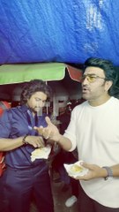 Sharad Kelkar And Nani Spotted Having Vada Pav During #Dasara Promotions