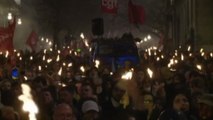 Riforma pensioni in Francia, fiaccolata di protesta a Nantes
