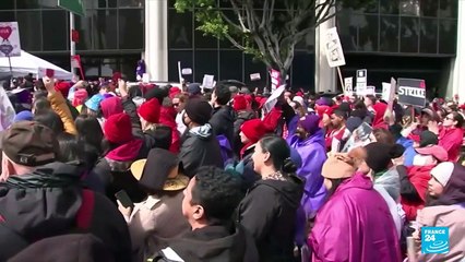 Los Angeles schools shut as workers stage mass walkout