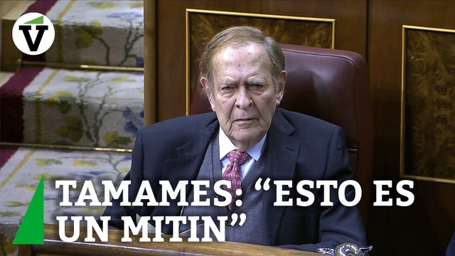 Tamames a Patxi López: Esto no es una moción, es un mitin preparatorio de las elecciones