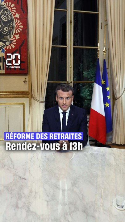 Réforme des retraites : Emmanuel Macron s'exprime à 13h #shorts