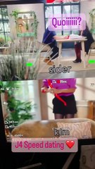 Sur une courte vidéo révélant les rushs du tournage, elle s'est dévoilée déguisée en Cupidon.Karine Le Marchand déguisée en Cupidon.