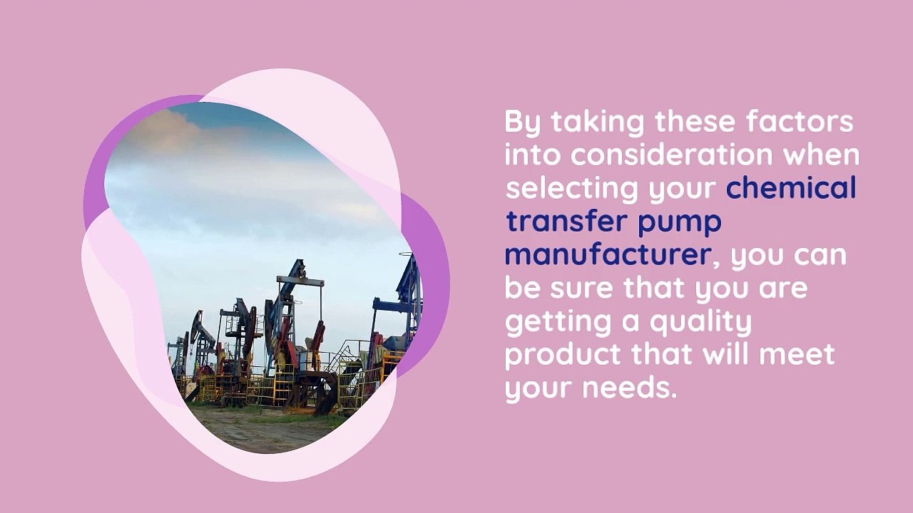 Here are Some Factors to Consider While Choosing a Tested Chemical Transfer Pump!