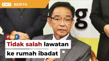 Tidak salah dengan lawatan ke rumah ibadat, kata menteri Sarawak