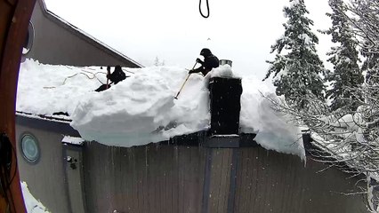 Snow Removal Crew Removes Himself Too