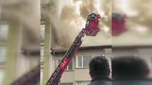 2 katlı binada çıkan yangın paniğe neden oldu
