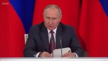 Putin warns UK over depleted uranium weapons - BBC News