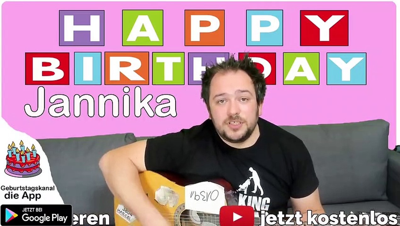 Happy Birthday, Jannika! Geburtstagsgrüße an Jannika