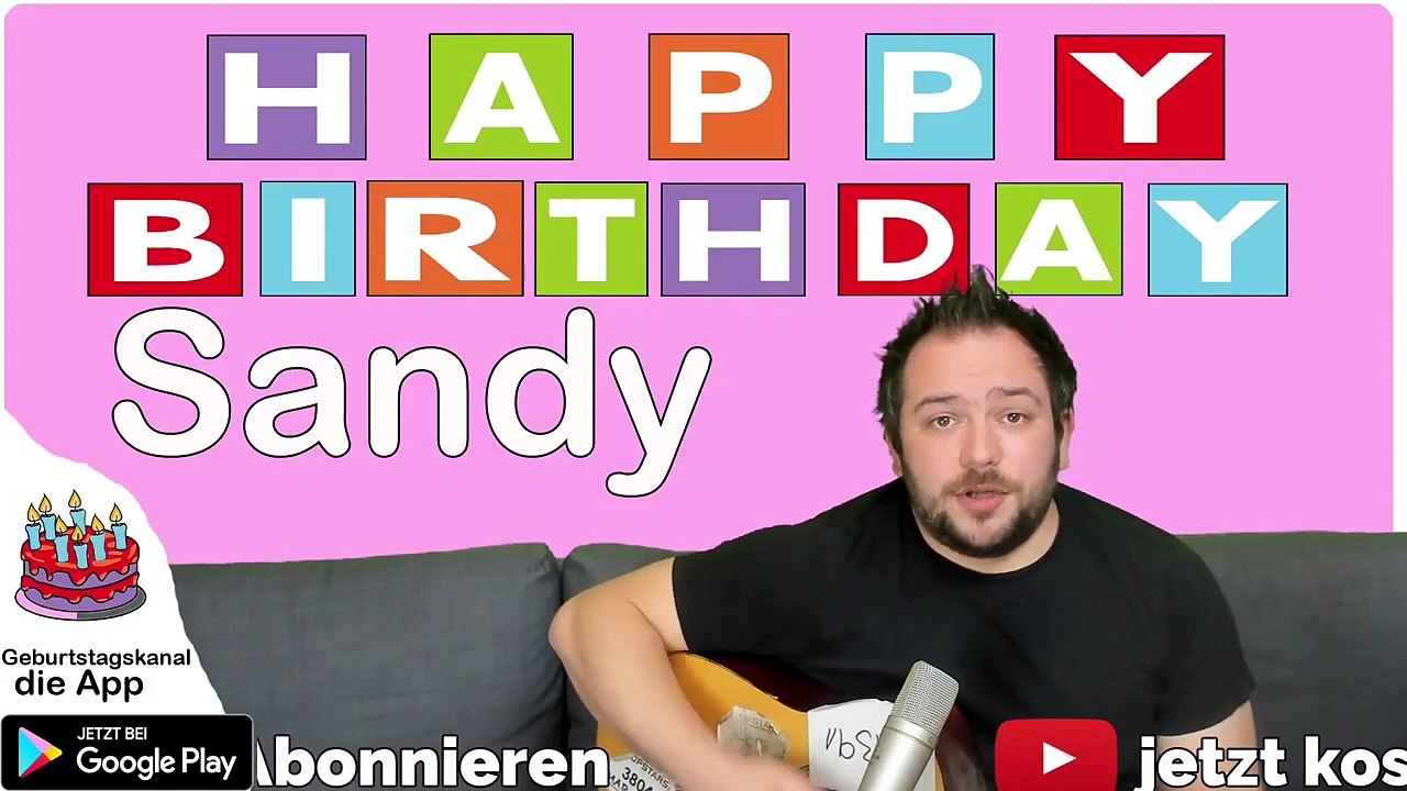 Happy Birthday, Sandy! Geburtstagsgrüße an Sandy